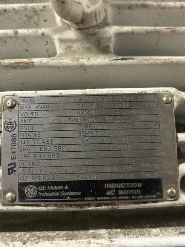 Used 15 HP Vacuum Pump