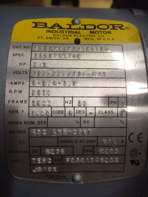 Baldor Industrial Motor